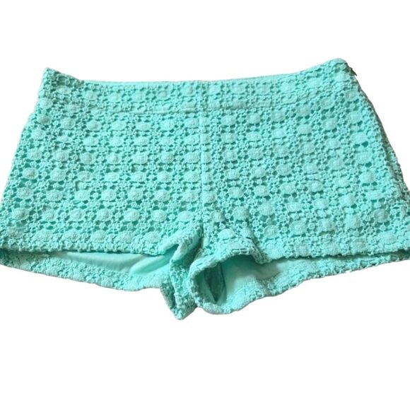 Forever21 Lacy Mint Green Shorts Size Small - Picture 4 of 6
